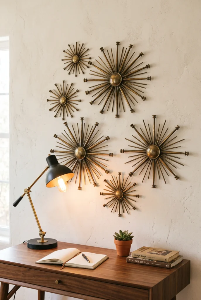 Brass Starburst Wall Accents