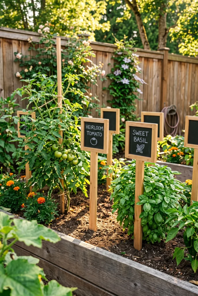 Chic Backyard Garden Plant Markers