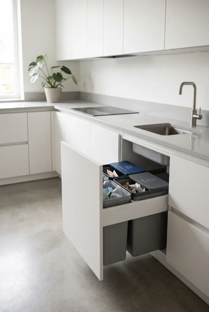 Concealed Trash Drawer