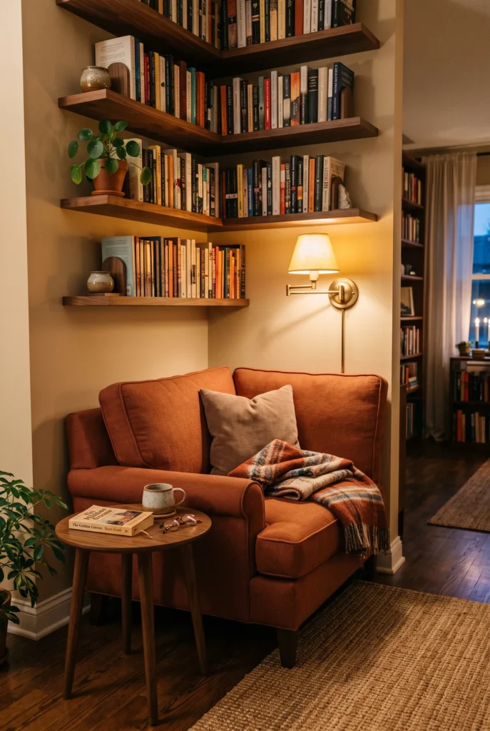Corner-Fitting Accent Armchair