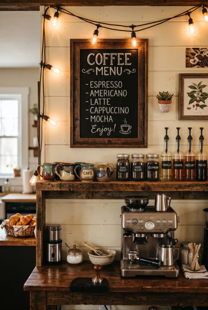 Cozy Coffee Bar Menu