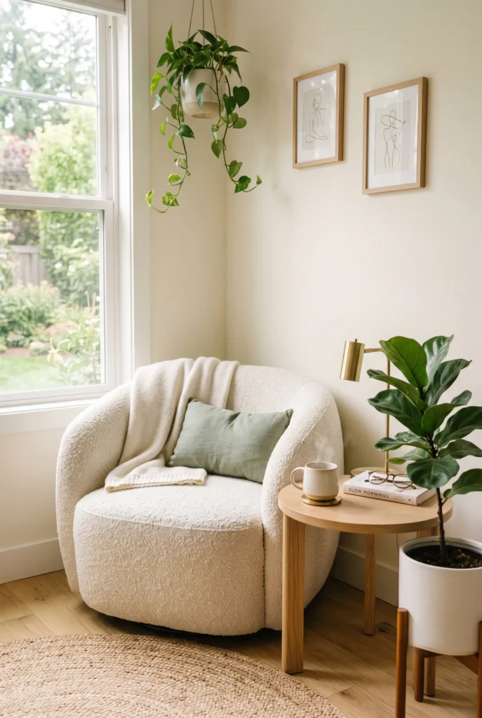 Curved Swivel Chair