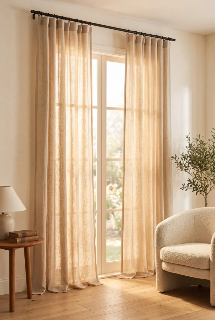Earthy Linen Curtains