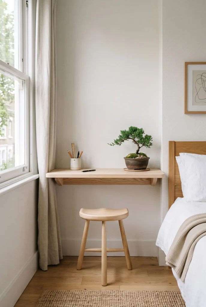 Floating Minimalist Desk Shelves
