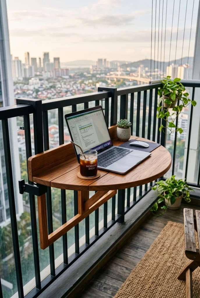 Foldable Railing Tables