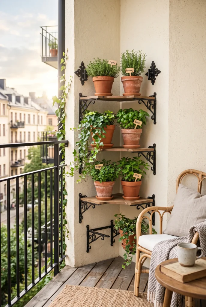 Folding Corner Shelf