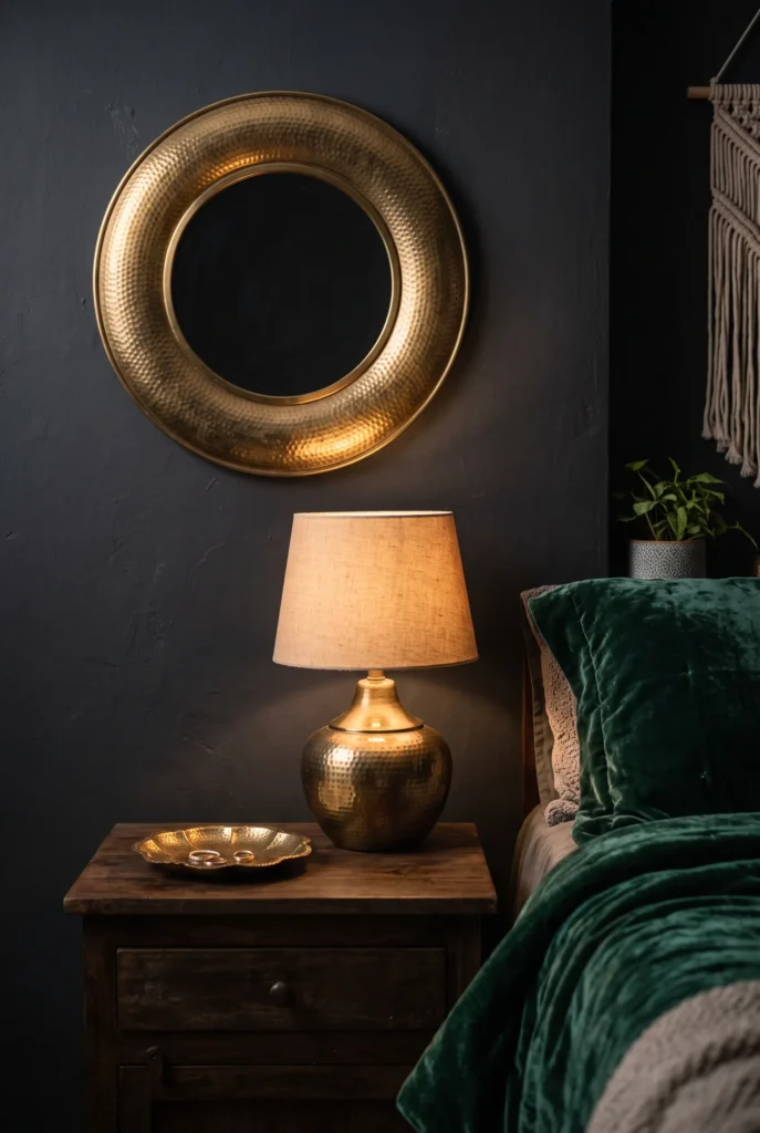 Hammered Brass Accents