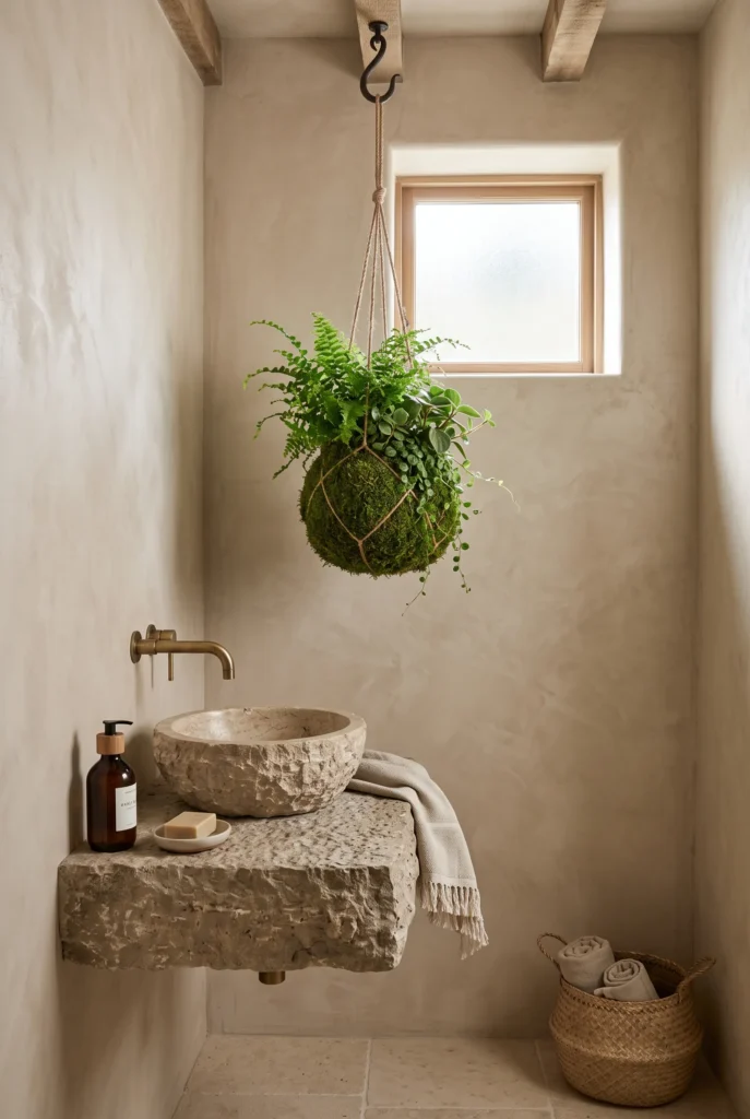 Hanging Kokedama Moss Ball