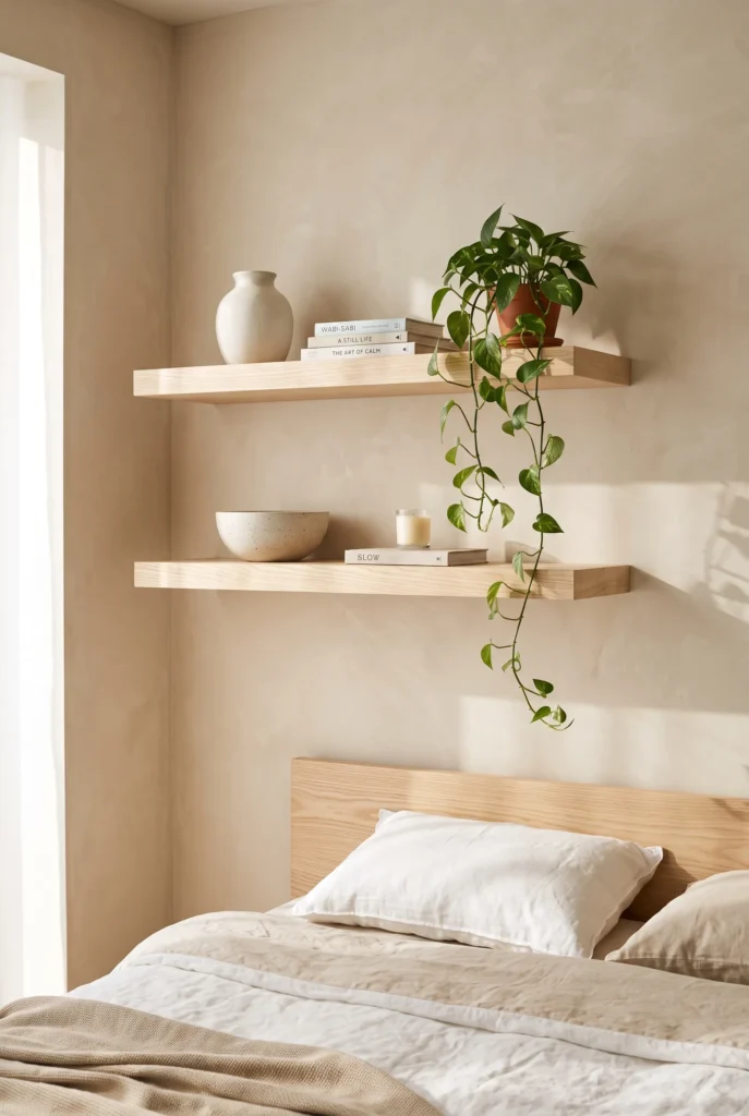 Hidden Hardware Floating Shelves
