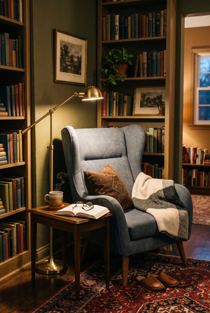 High-Back Wingback Chair