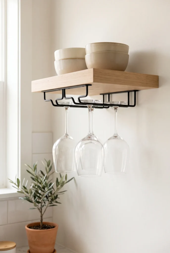 Integrated Under-Shelf Rack