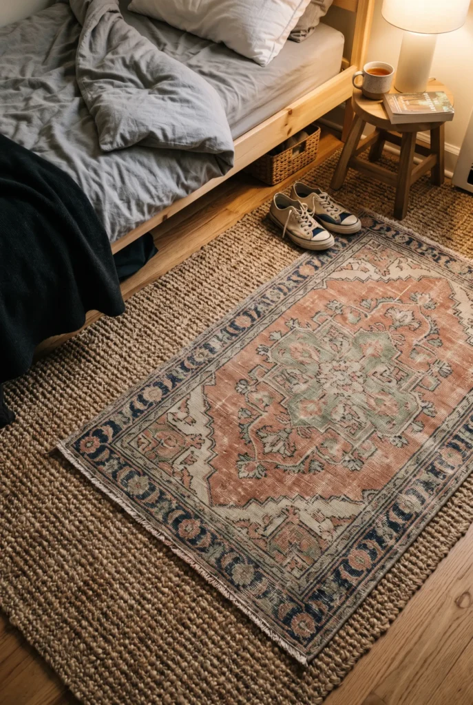 Layered Persian Style Rugs