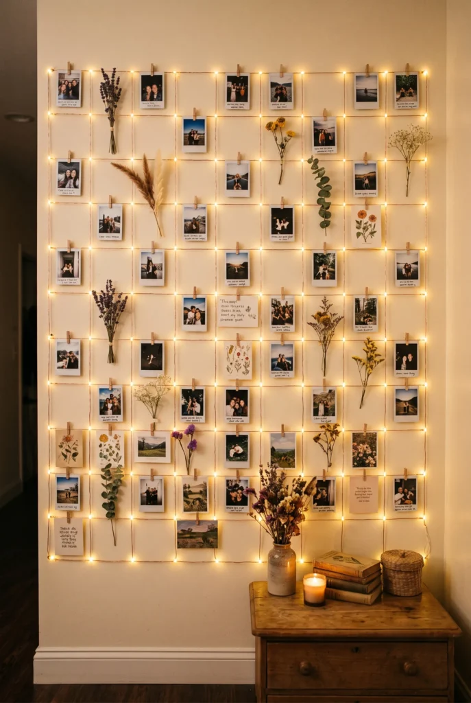 Layered String Lights Grid