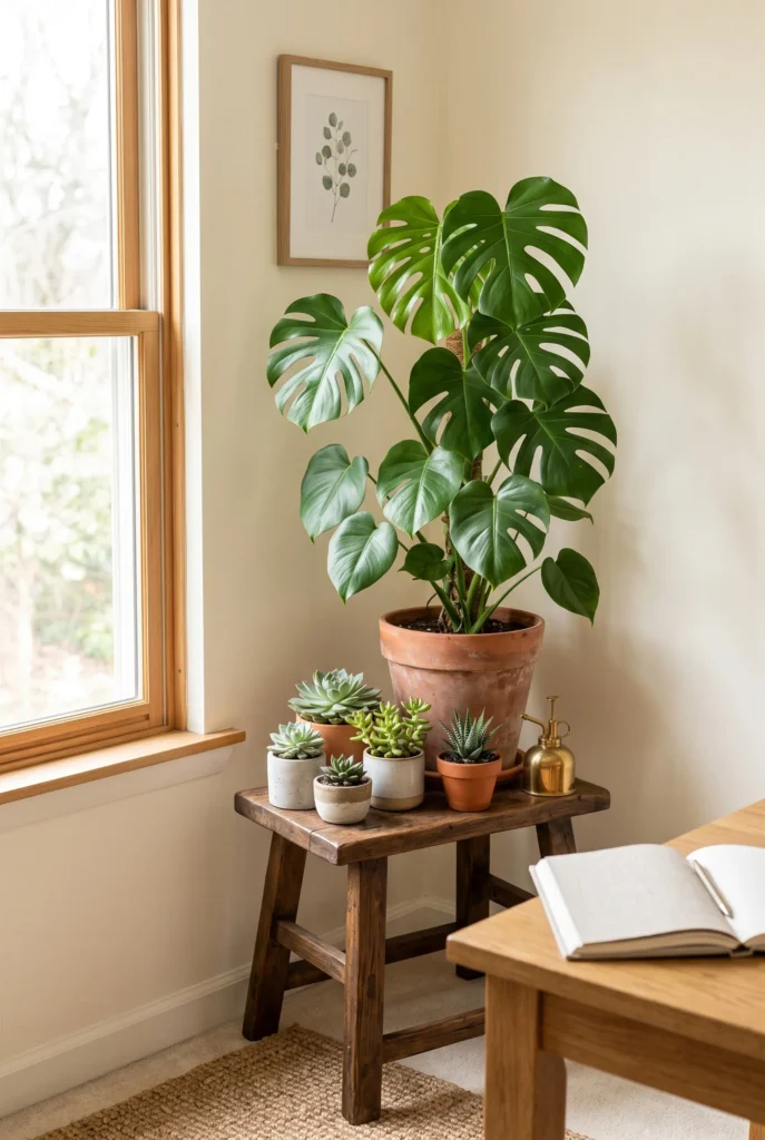 Lush Indoor Botanical Nook