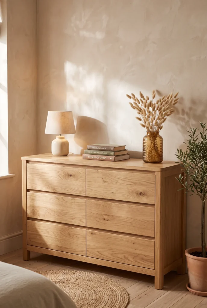Natural Wood Dresser