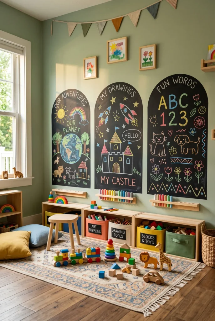 Playful Kid’s Room Gallery Wall