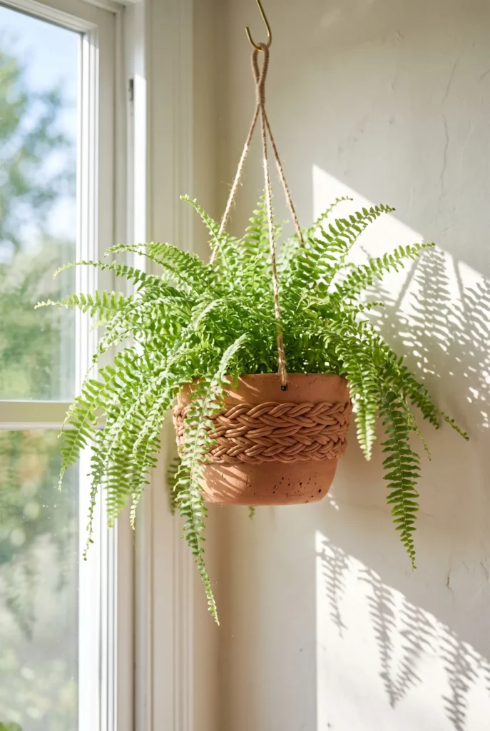 Potted Hanging Ferns