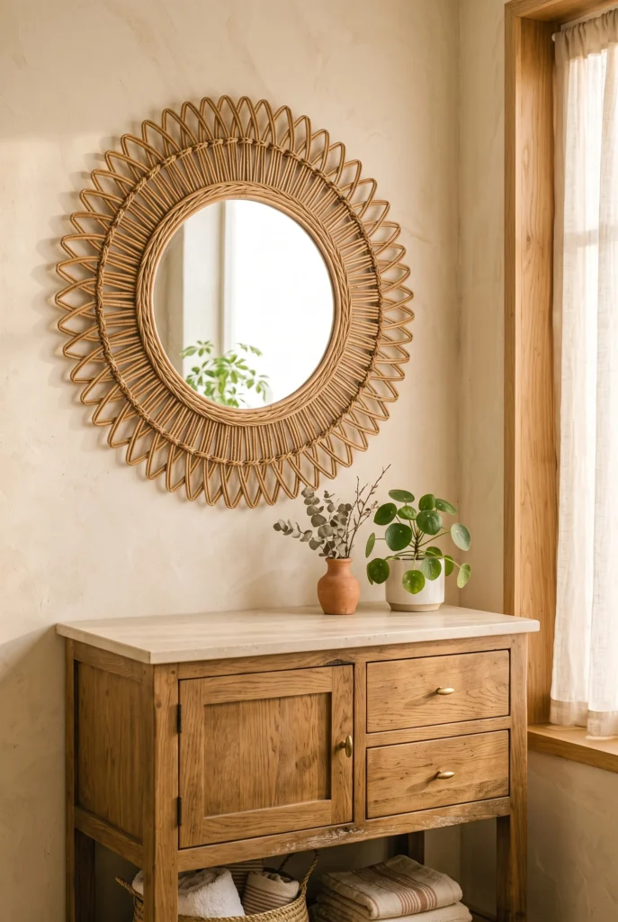 Rattan Wall Mirrors