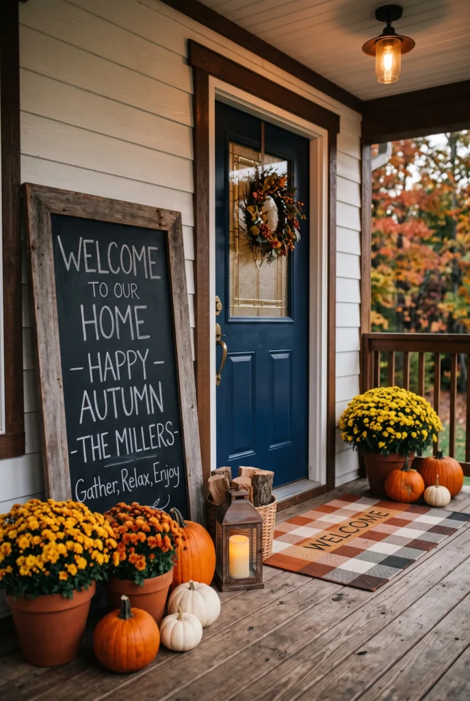 Seasonal Porch Greeting Accent