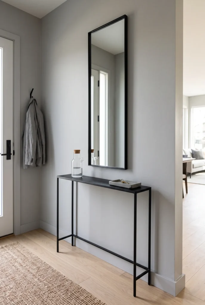 Slim Metal Console Table