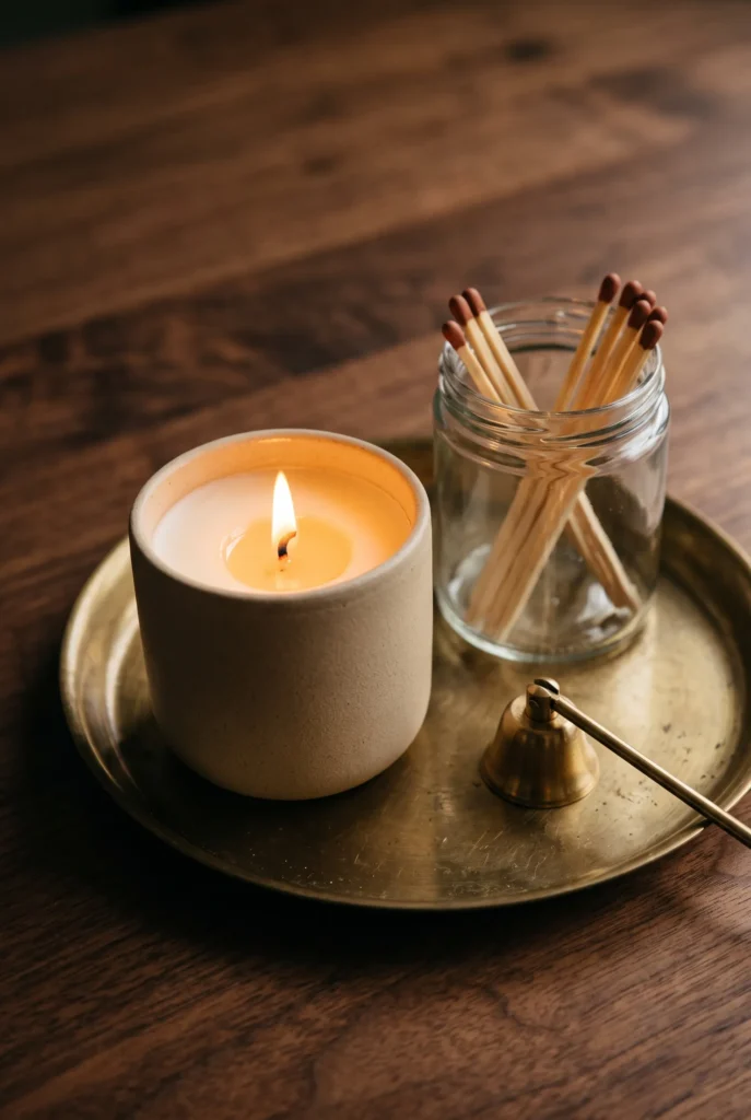 Soft Glow Candle Display