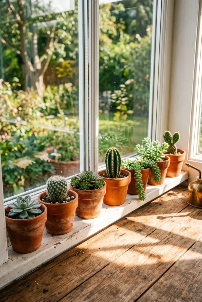Terracotta Planters and Succulents