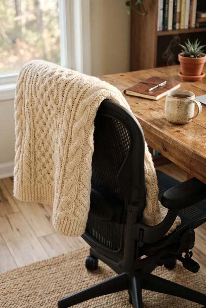 Textured Cable Knitted Blankets