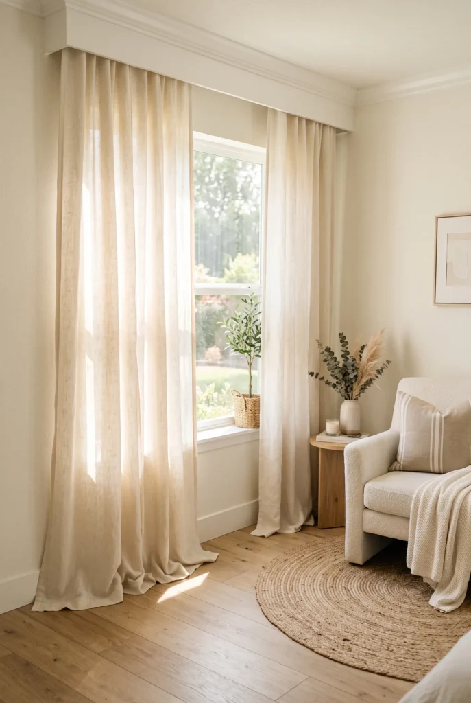 Textured Linen Drapes