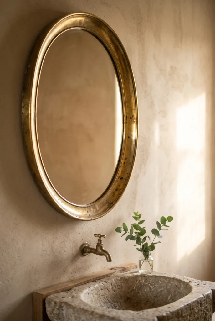 Thrifted Brass Mirrors