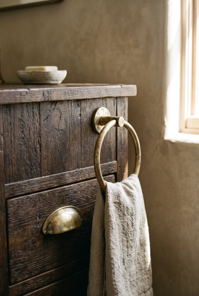 Unpolished Brass Hardware