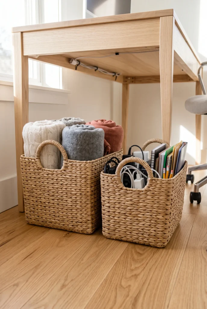 Warm Woven Storage Baskets