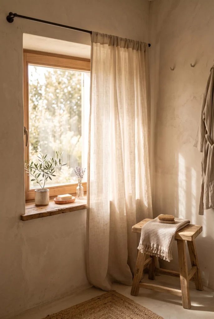 Woven Linen Curtains