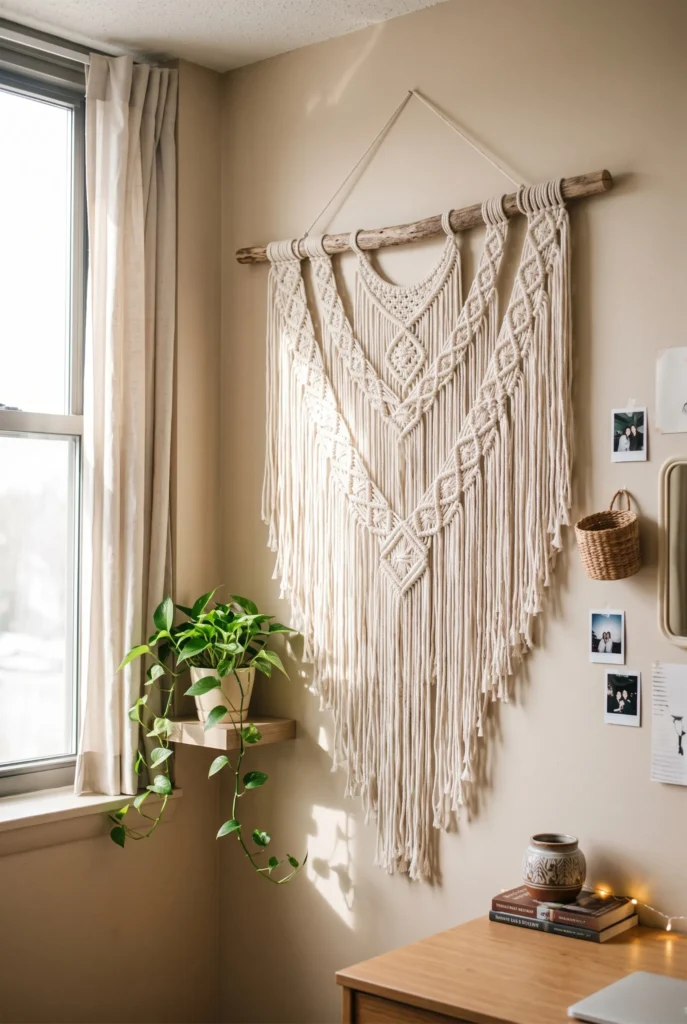 Woven Macrame Wall Hanging