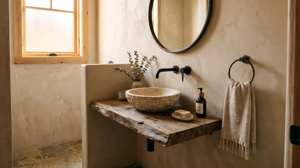 wabi sabi bathroom design ideas
