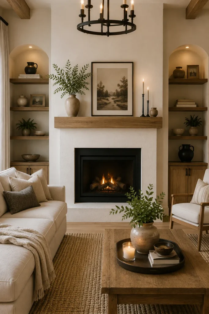 Black Fireplace Insert