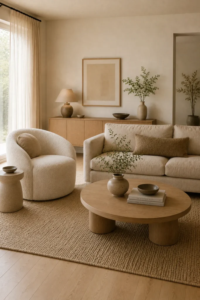 Curved Accent Chair