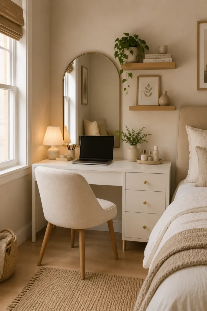 Dual-Purpose Vanity Desk