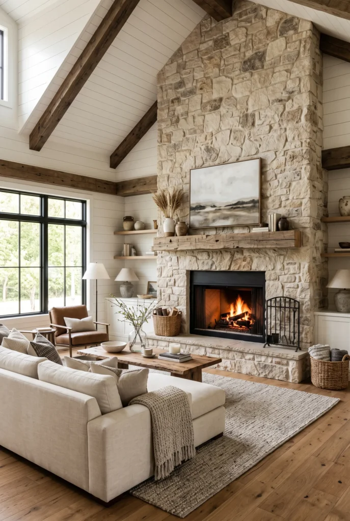 Floor-to-Ceiling Stone
