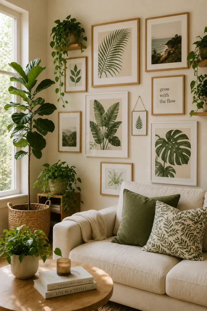 Gallery With Greenery