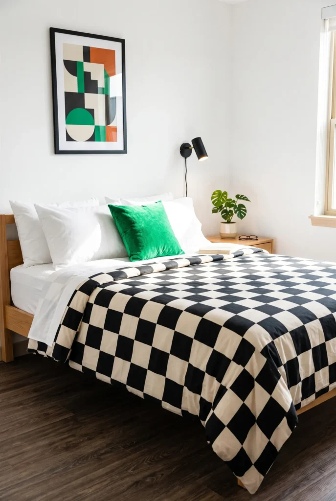 High-Contrast Checkerboard