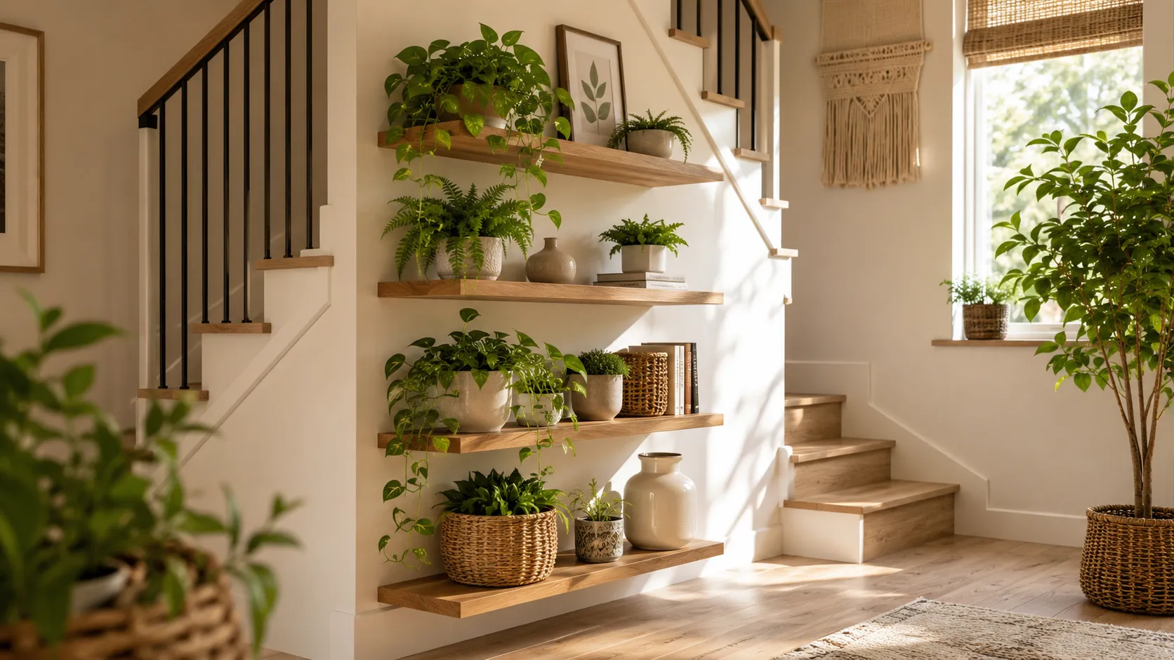 Indoor Staircase Gardens