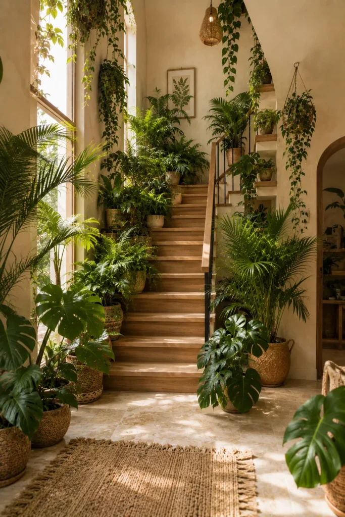Indoor Staircase Jungle