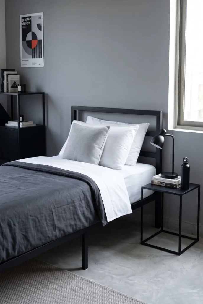 Minimalist Charcoal Accent