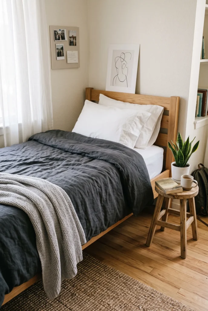 Minimalist Charcoal Linen