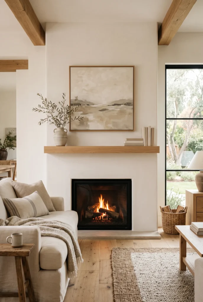 Minimalist Mantel Decor
