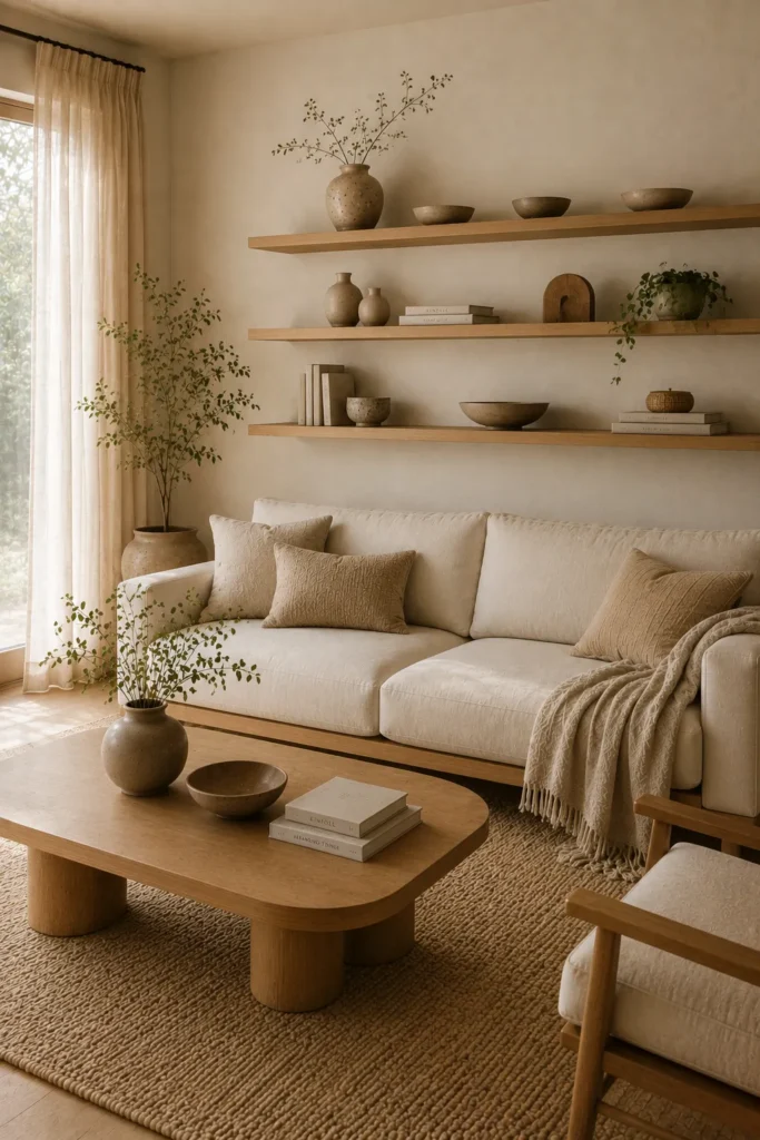 Natural Wood Shelving