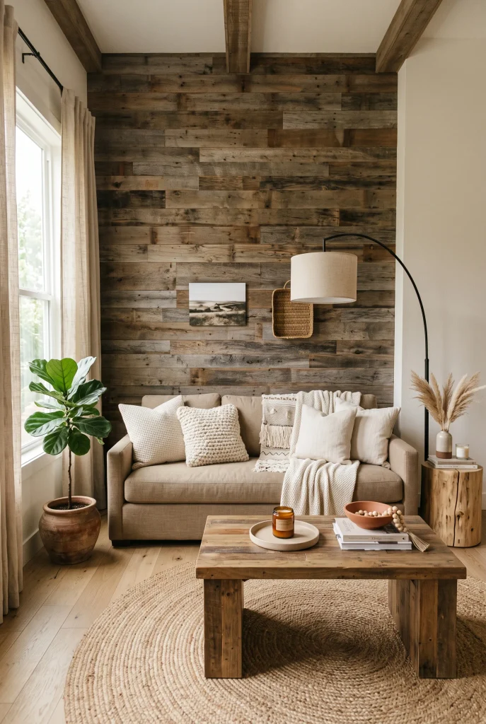 Reclaimed Wood Accent Wall