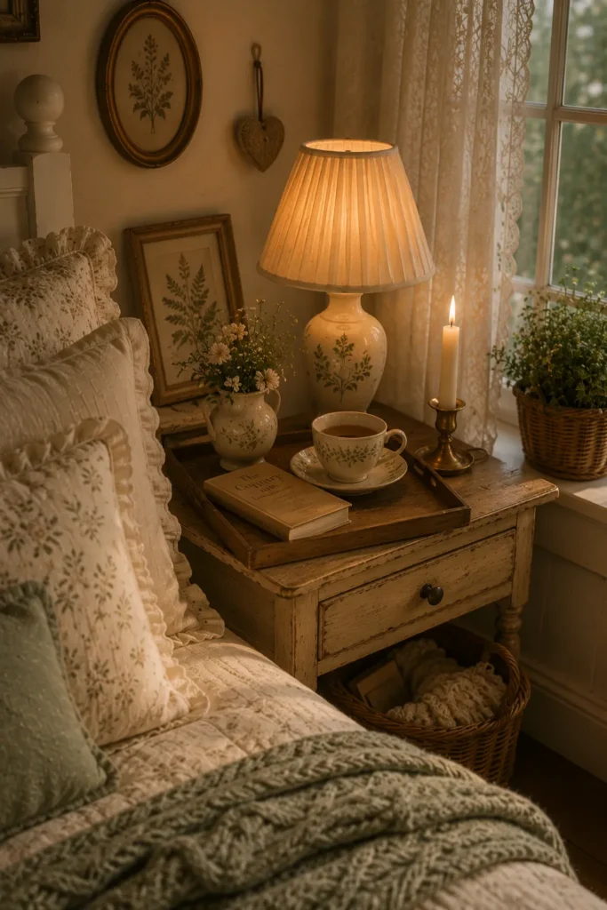Romantic Bedside Tray