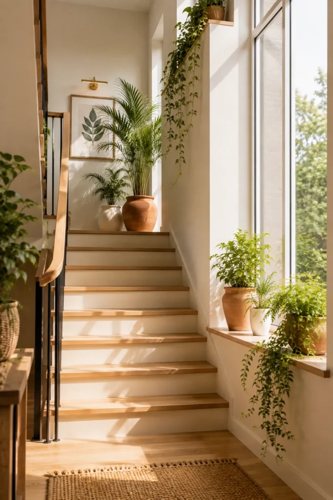 Window-Side Stair Plants
