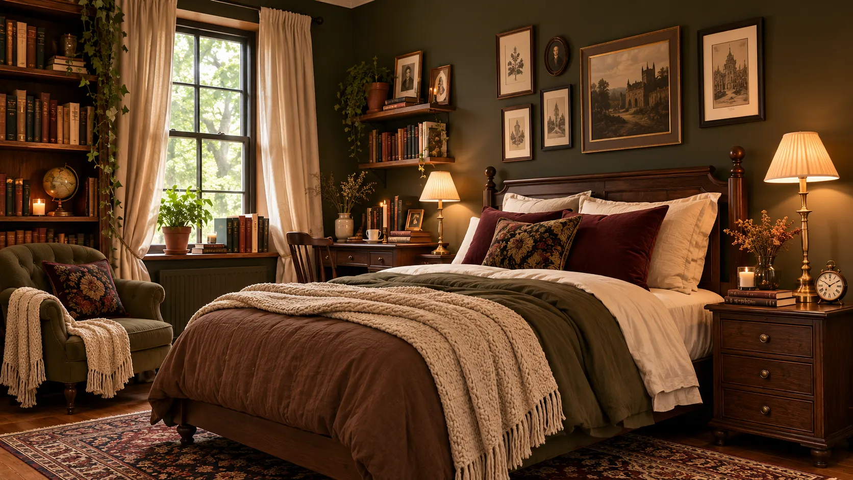dark academia bedroom ideas